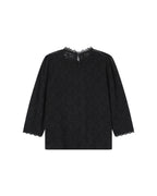 Black High-Neck Blouse Stella