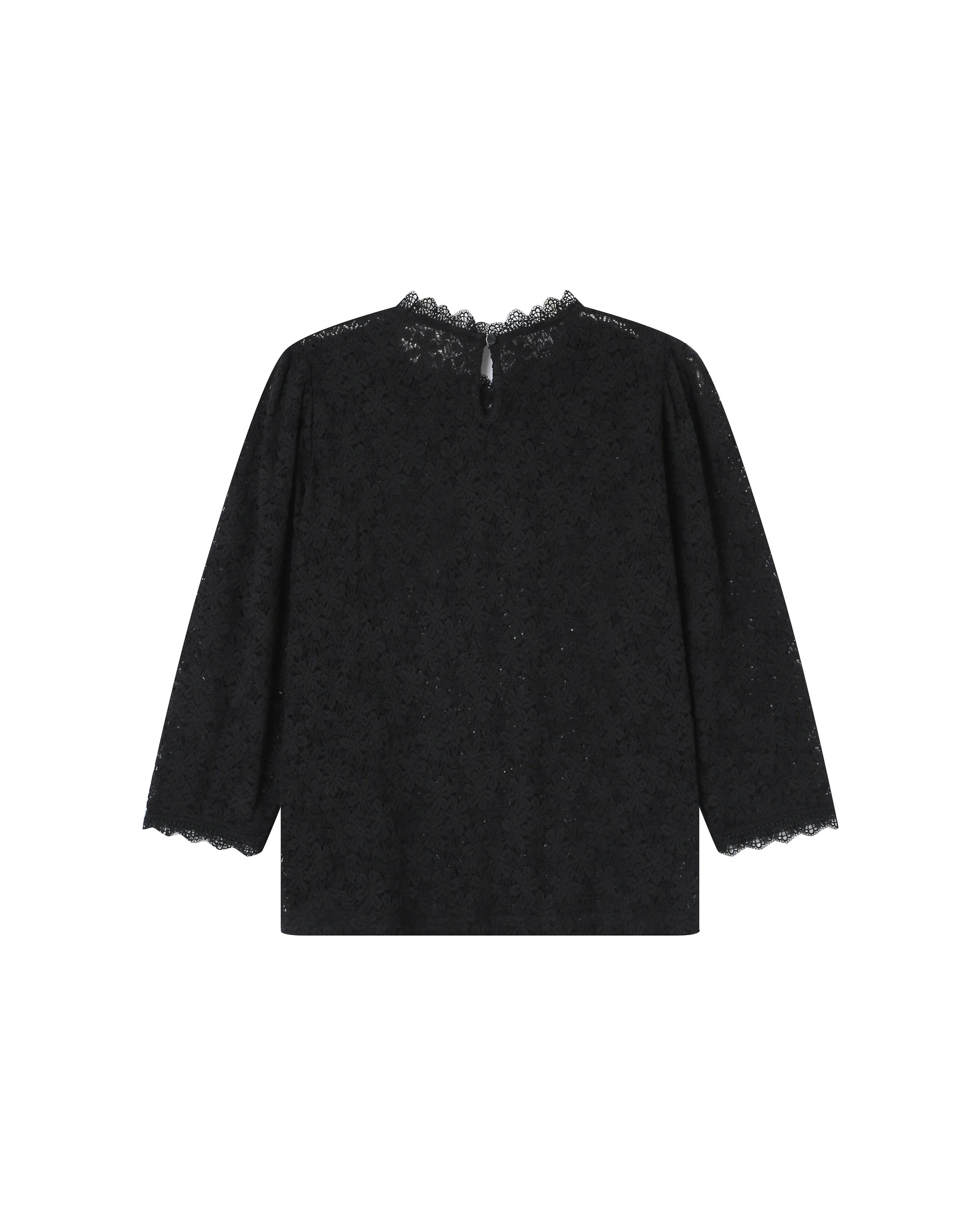 Black High-Neck Blouse Stella