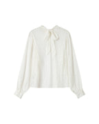Blouse Col Lavallière Ivoire Sicilia