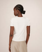 T-Shirt Col Rond Ivoire Sure
