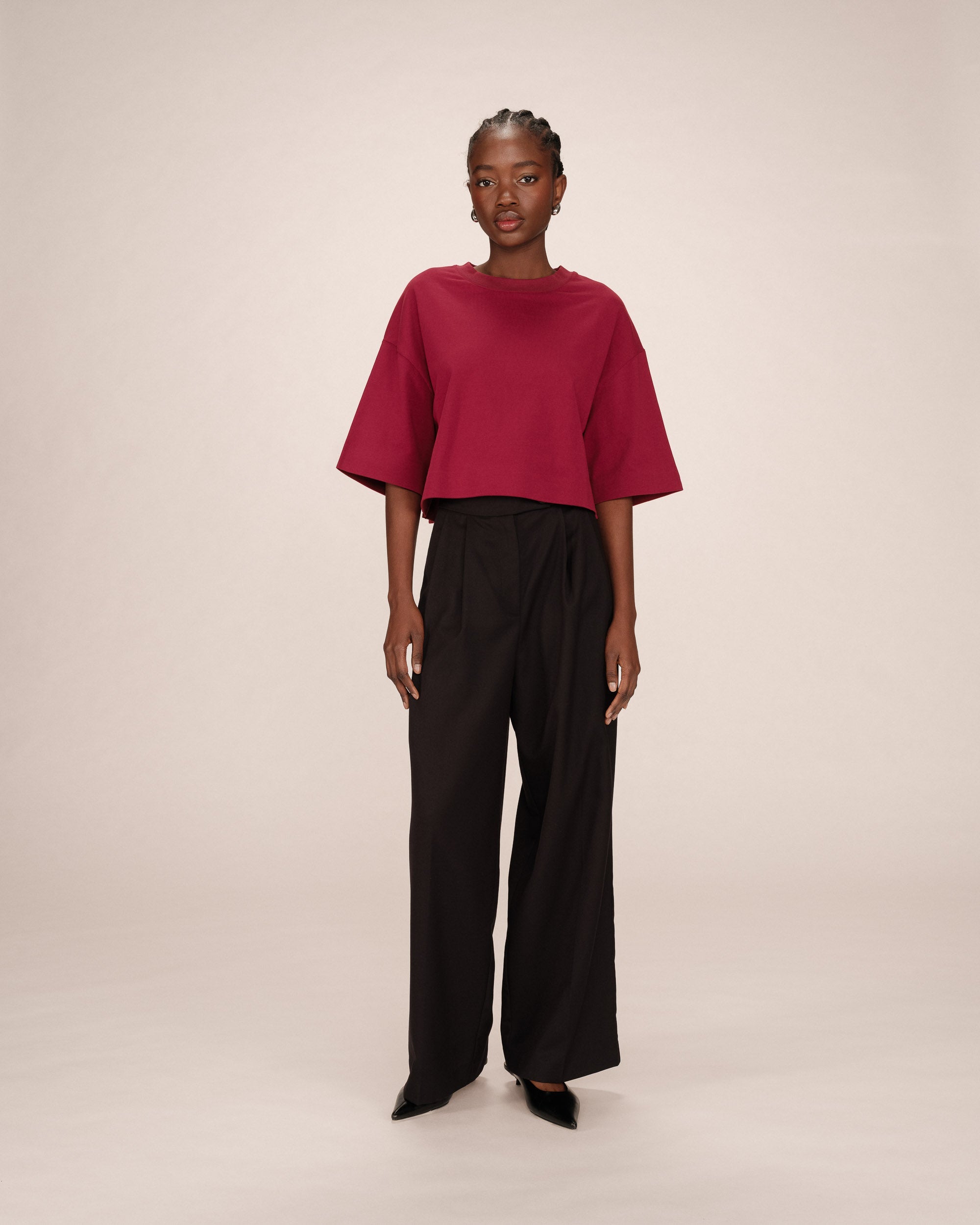 Bordeaux Crop Top Star