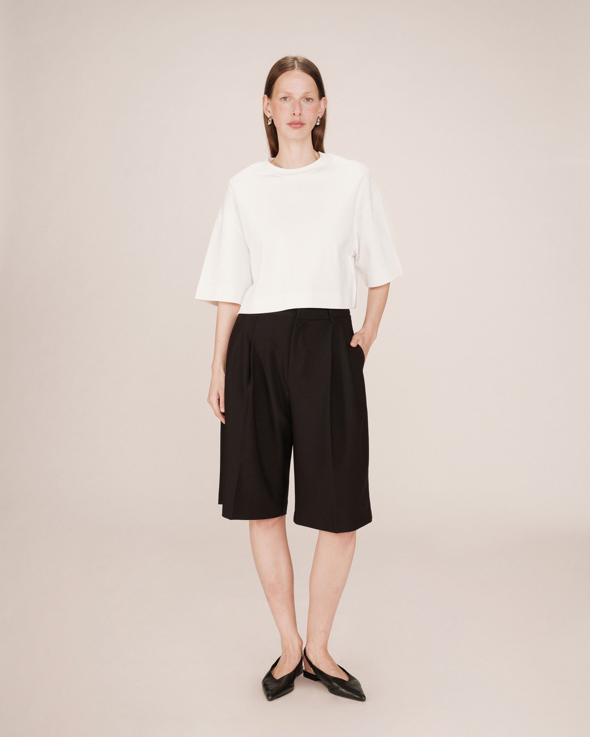 Ivory Crop Top Star