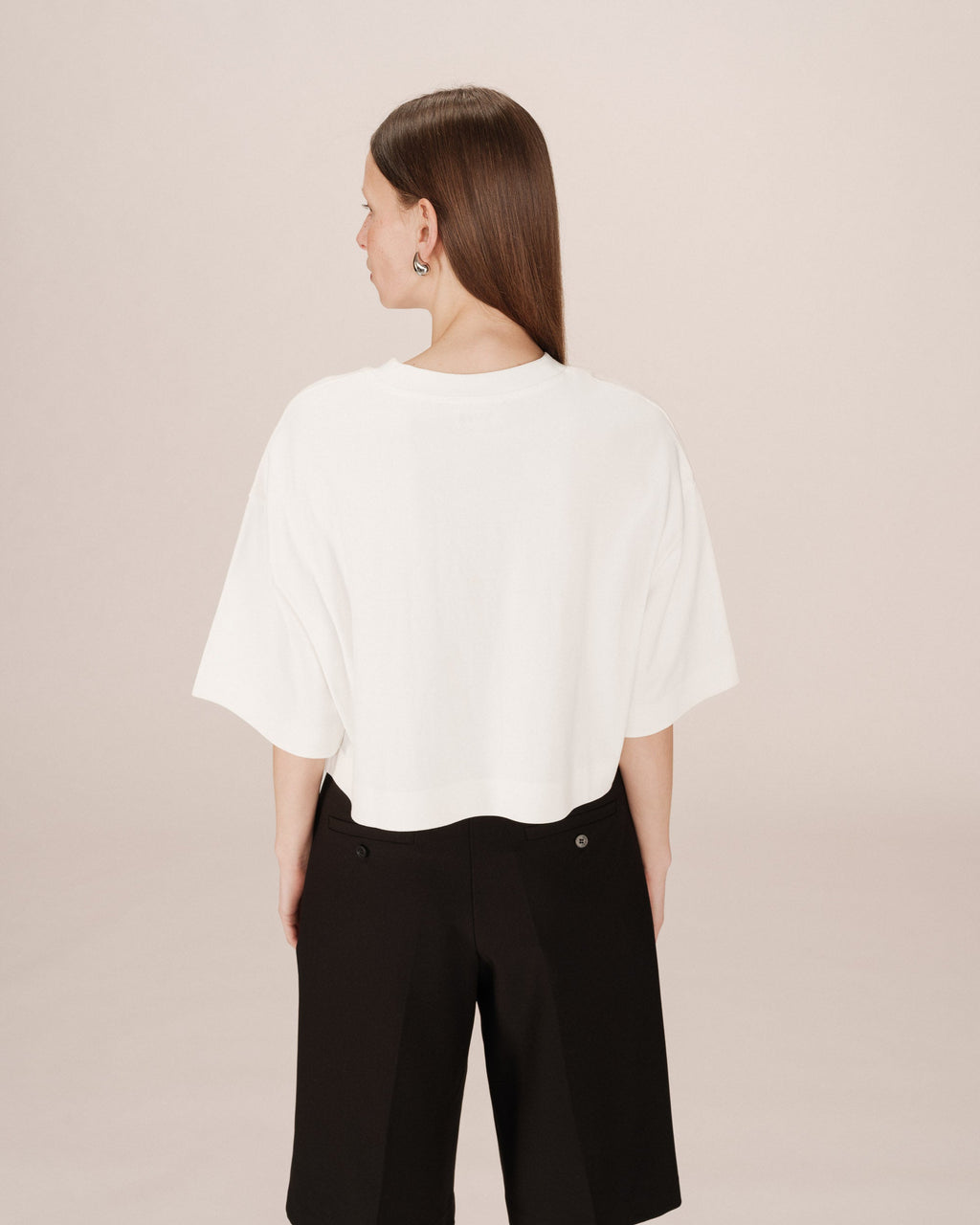 Ivory Crop Top Star