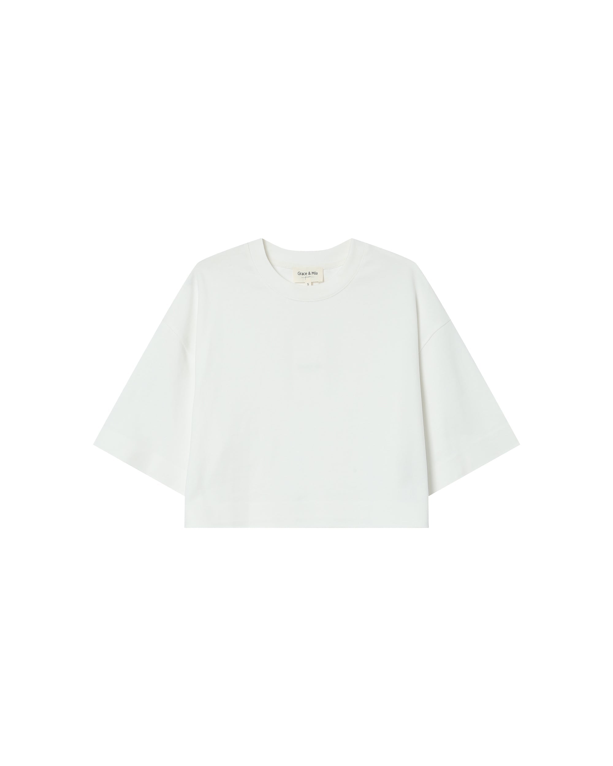 Ivory Crop Top Star