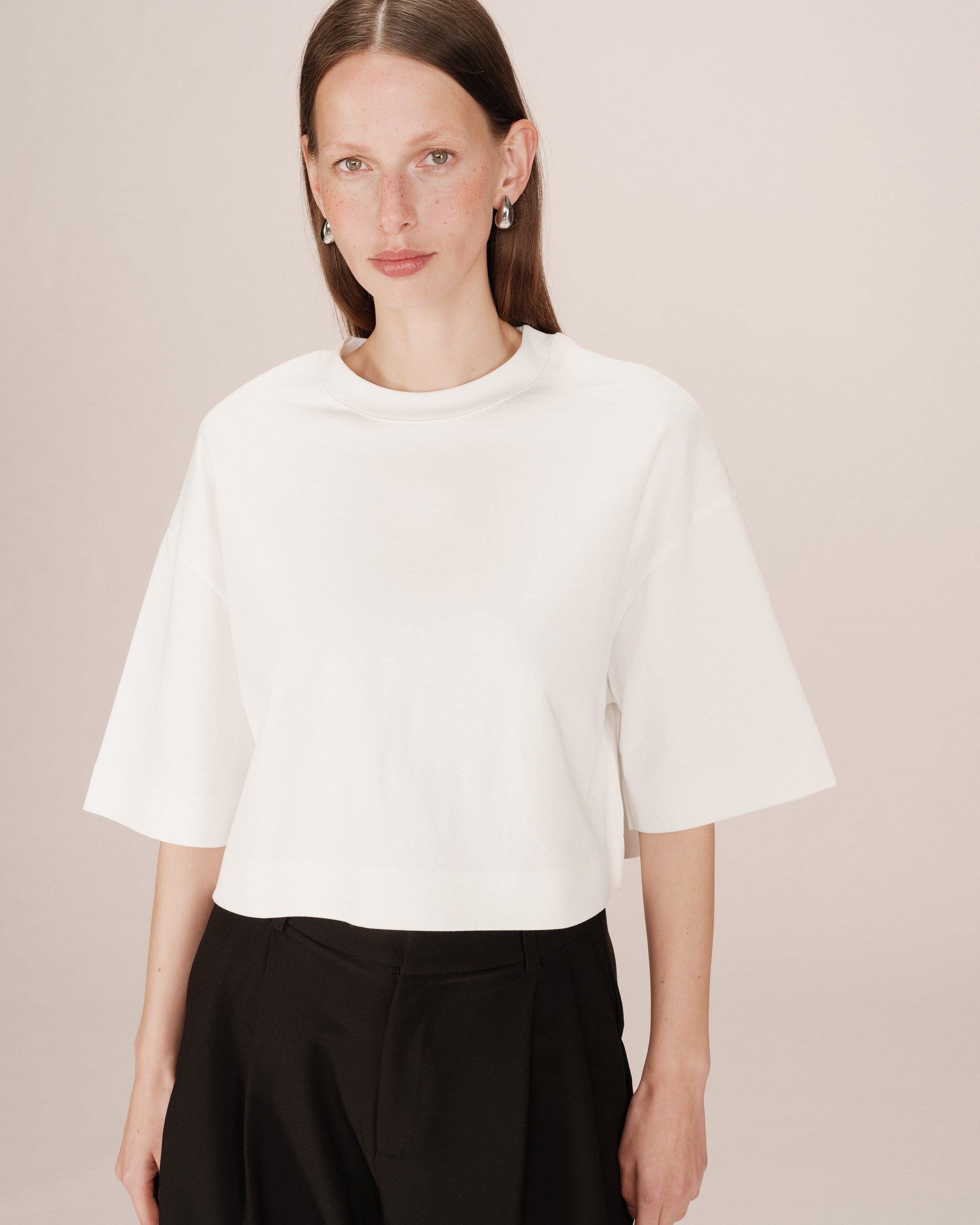 Ivory Crop Top Star