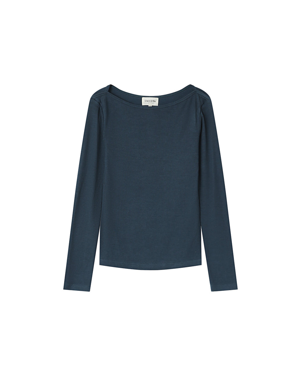 Stanley Petrol Blue Boat Neck Top
