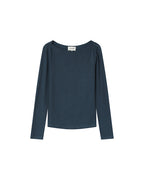 Stanley Petrol Blue Boat Neck Top