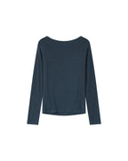 Stanley Petrol Blue Boat Neck Top