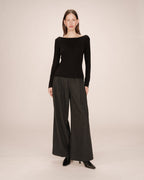 Top Col Bateau Noir Stanley