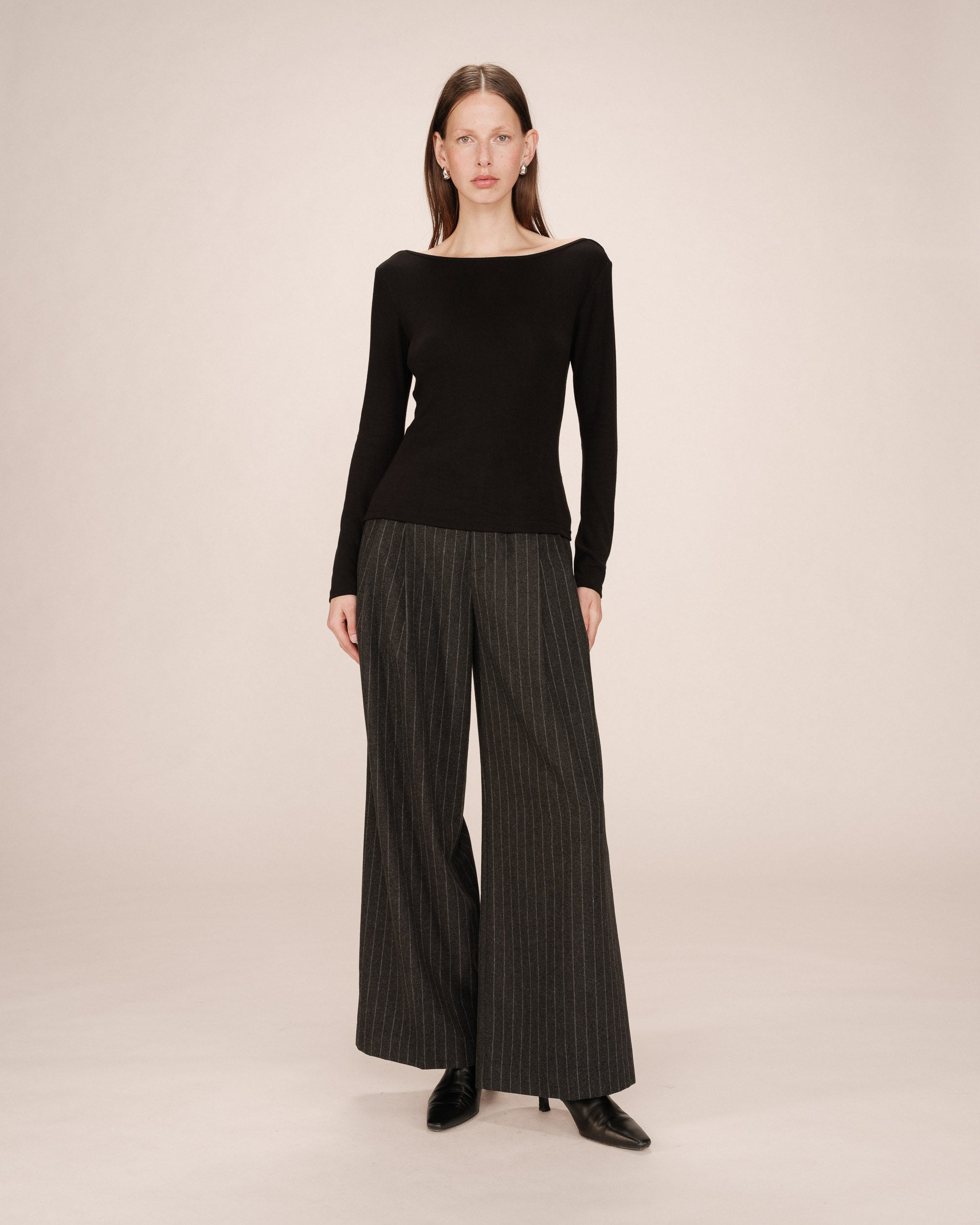 Top Col Bateau Noir Stanley