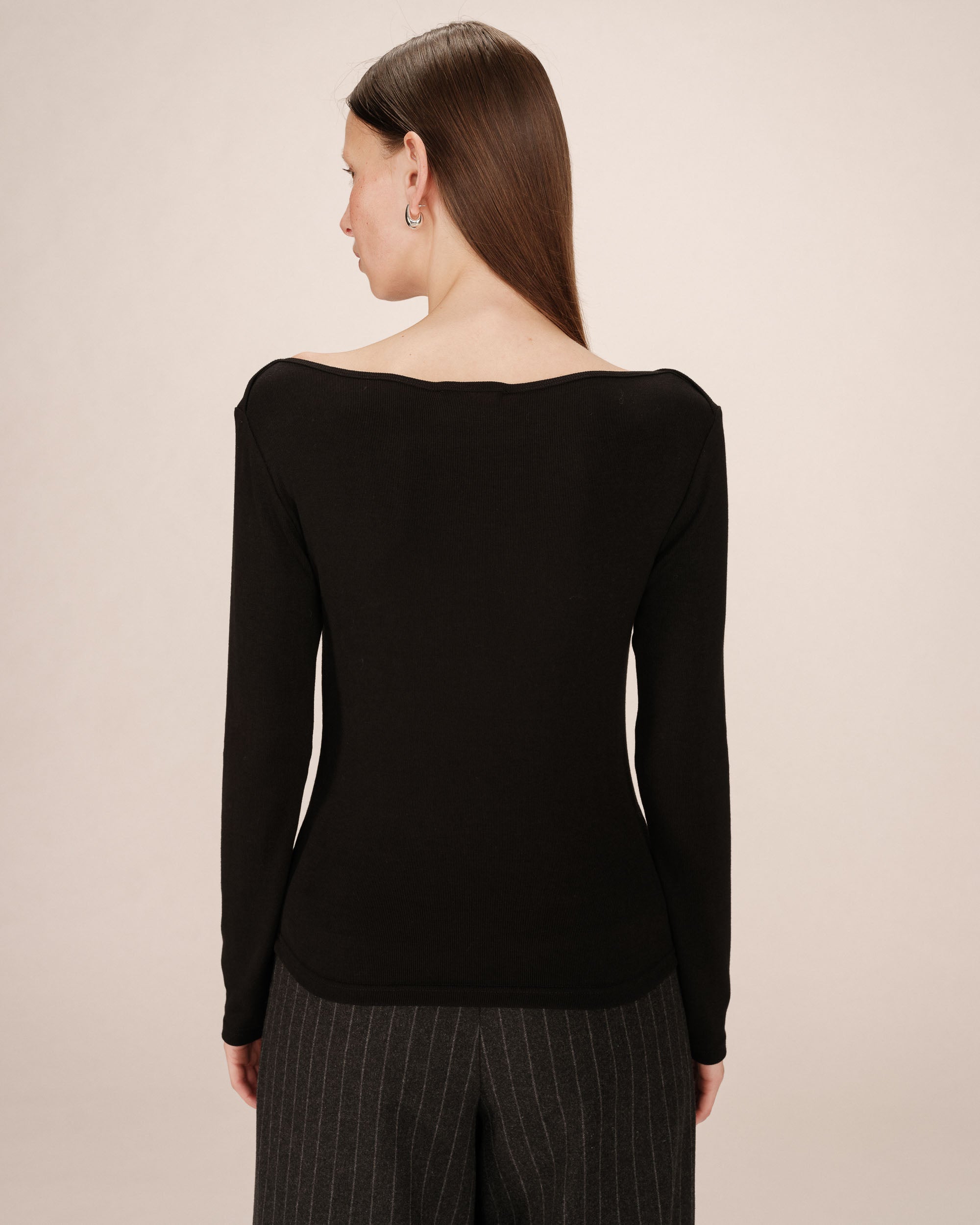 Top Col Bateau Noir Stanley