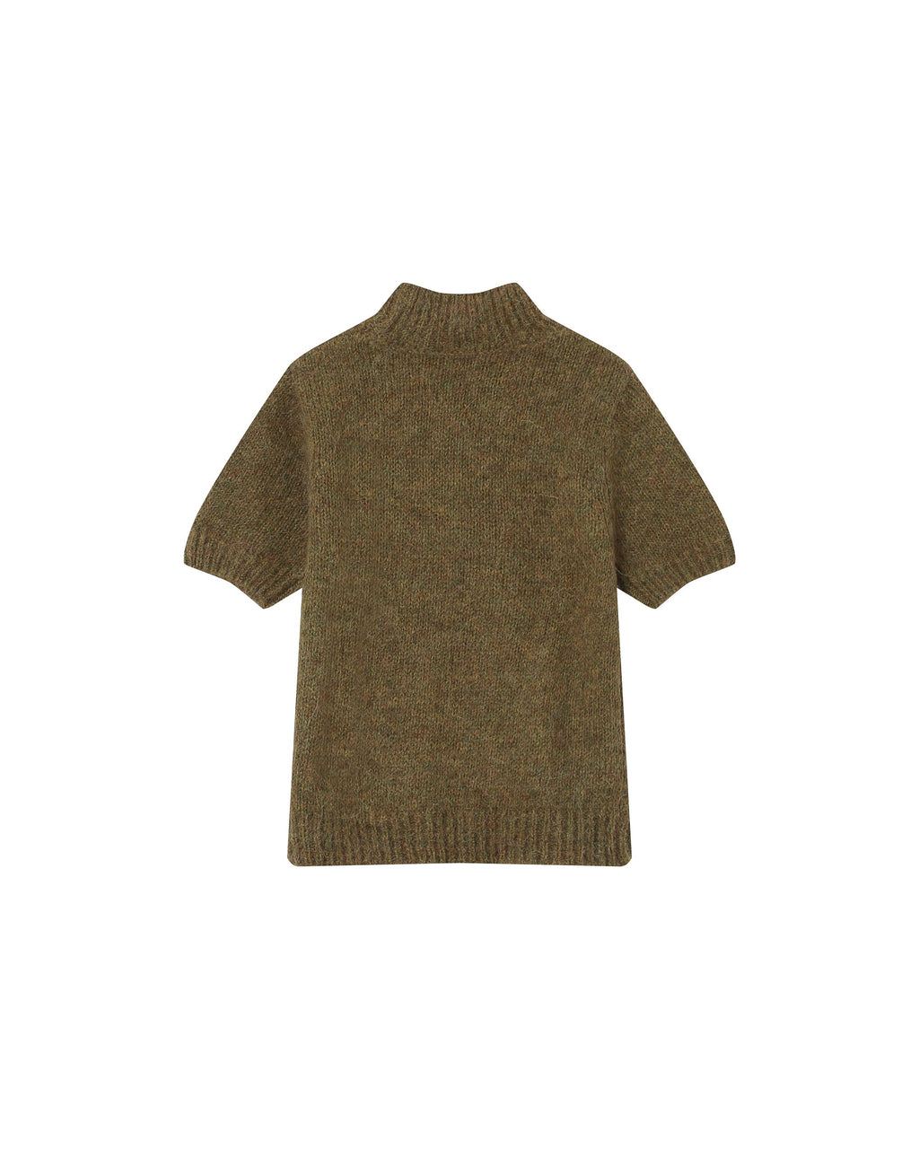 Olive Funnel Neck Jumper Saule