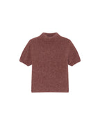 Pull Col Montant Terracotta Saule