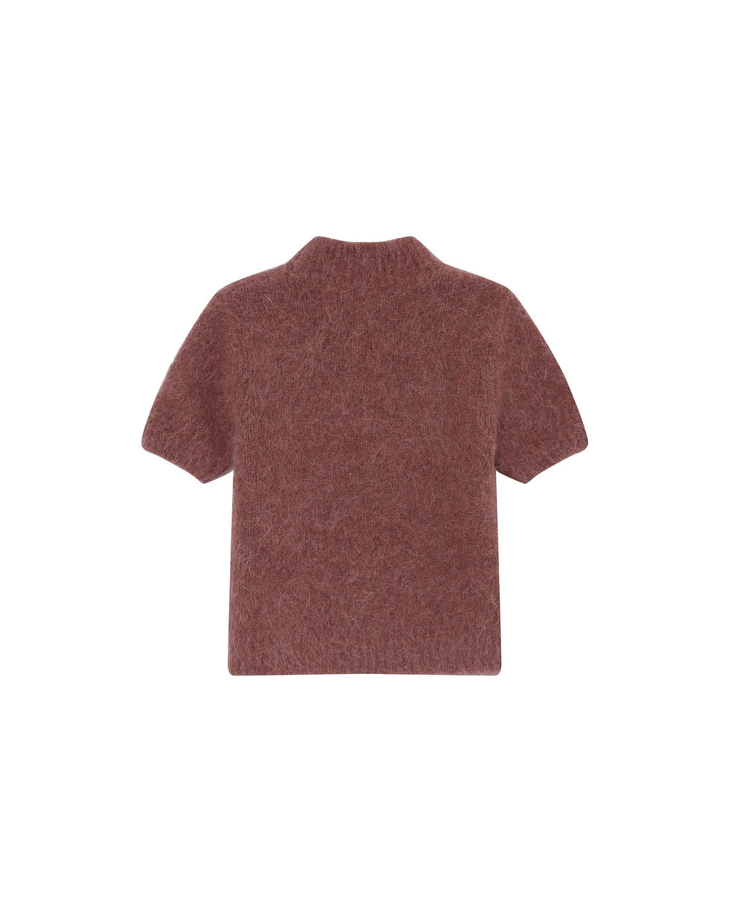 Pull Col Montant Terracotta Saule