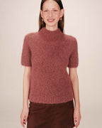 Pull Col Montant Terracotta Saule
