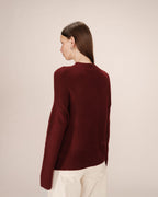 Pull Col Montant Bordeaux Salty