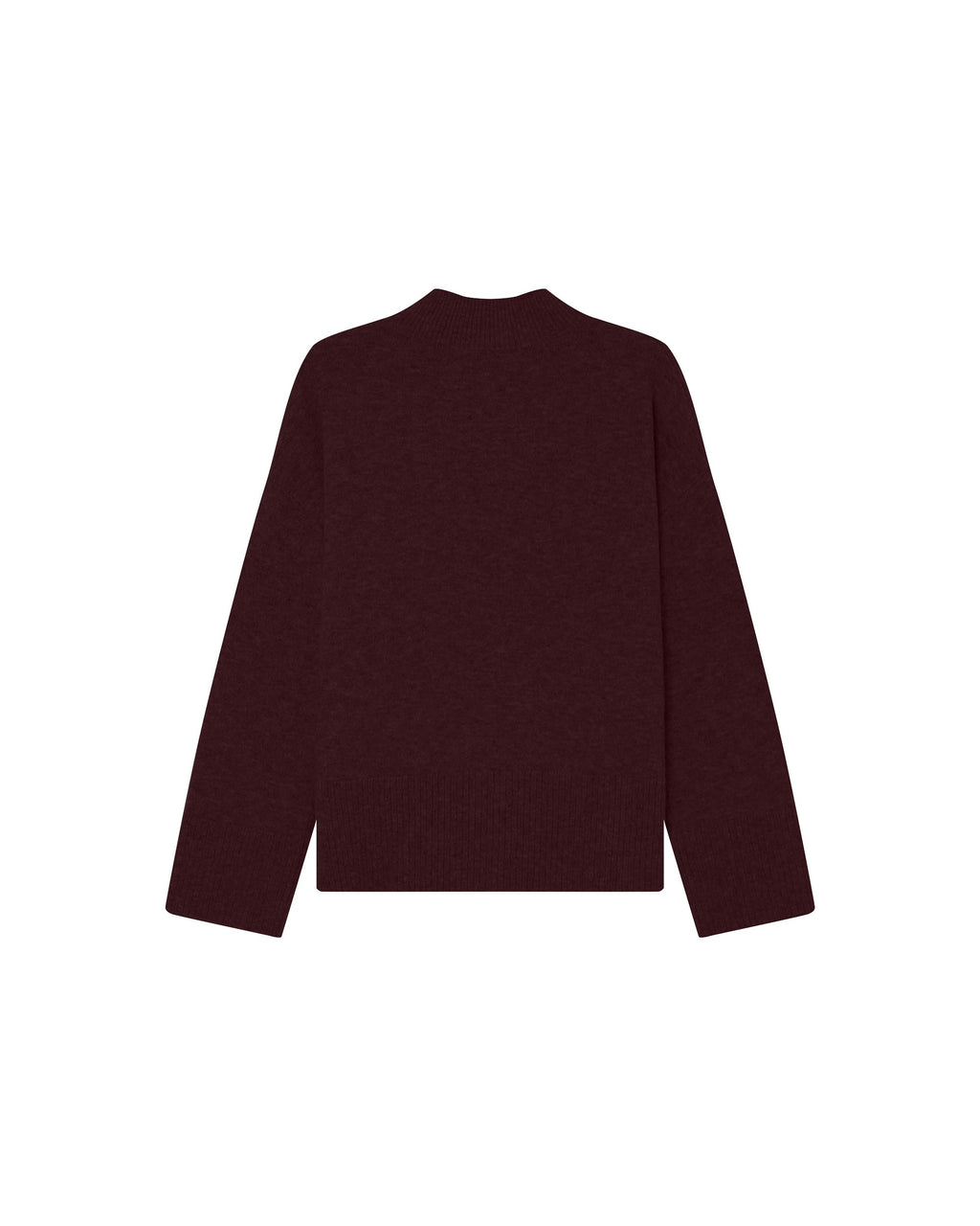 Pull Col Montant Bordeaux Salty