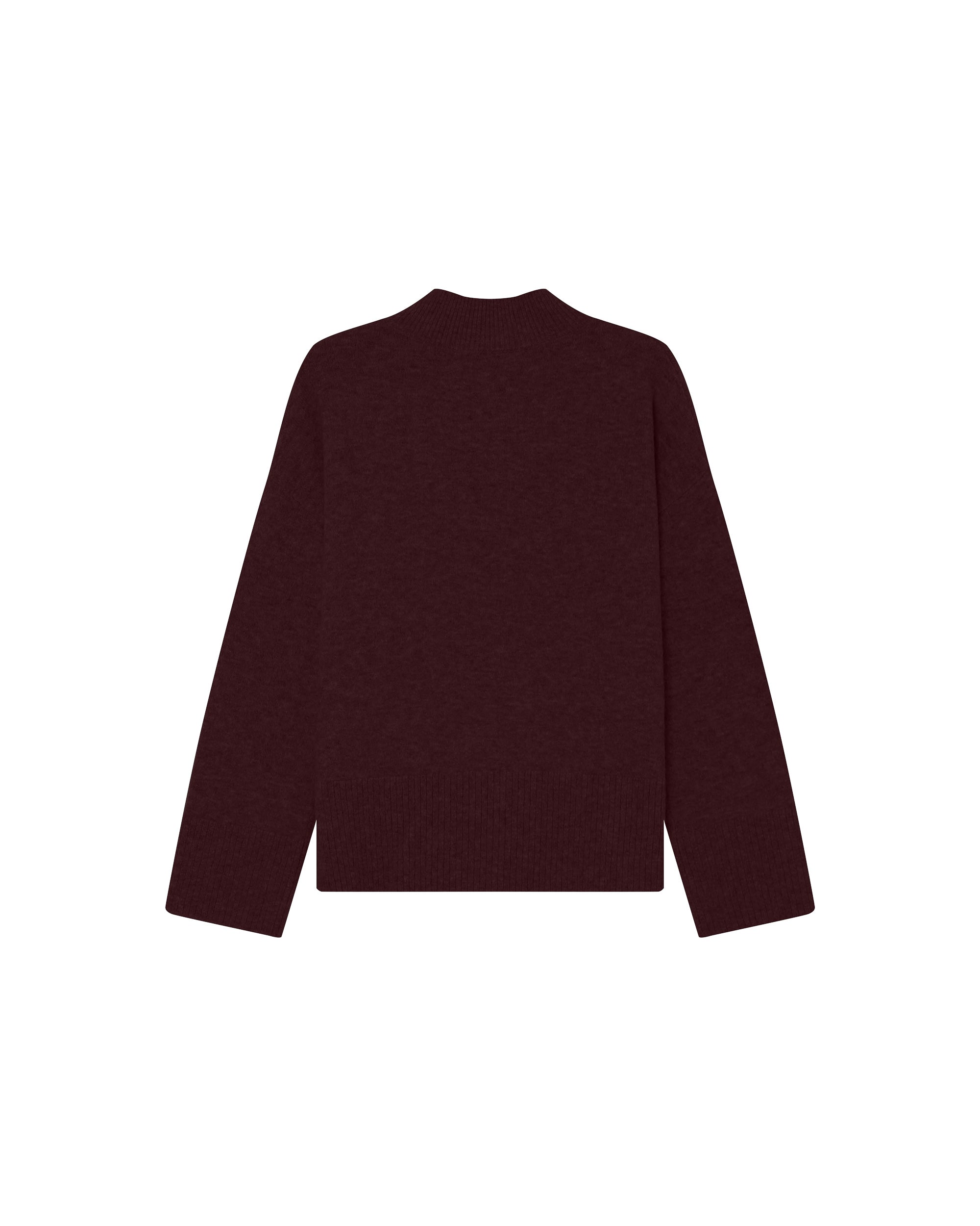 Pull Col Montant Bordeaux Salty