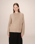 High-Neck Jumper Greige Salty