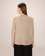 High-Neck Jumper Greige Salty