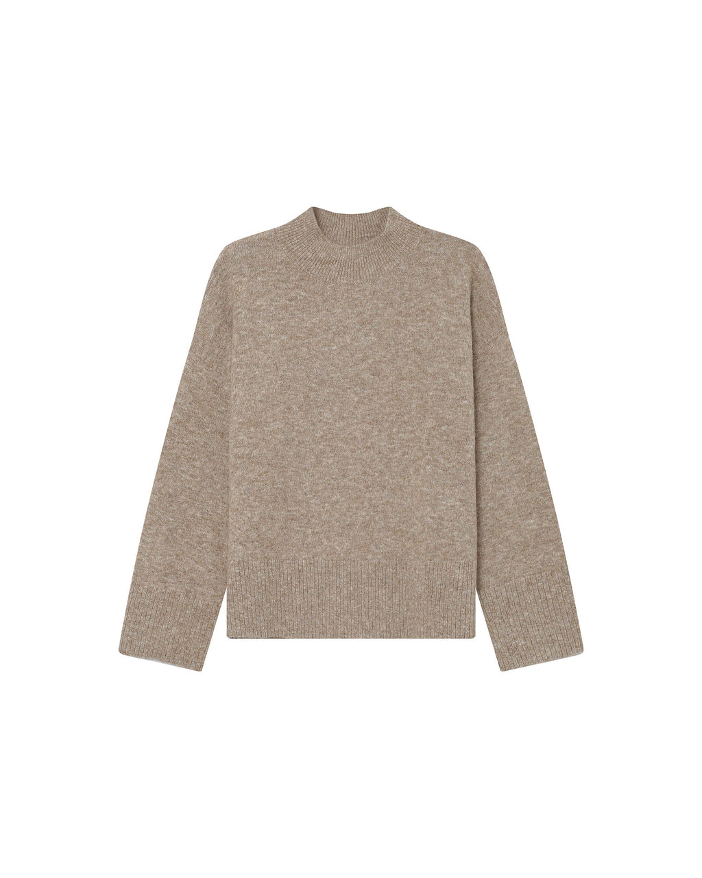 High-Neck Jumper Greige Salty