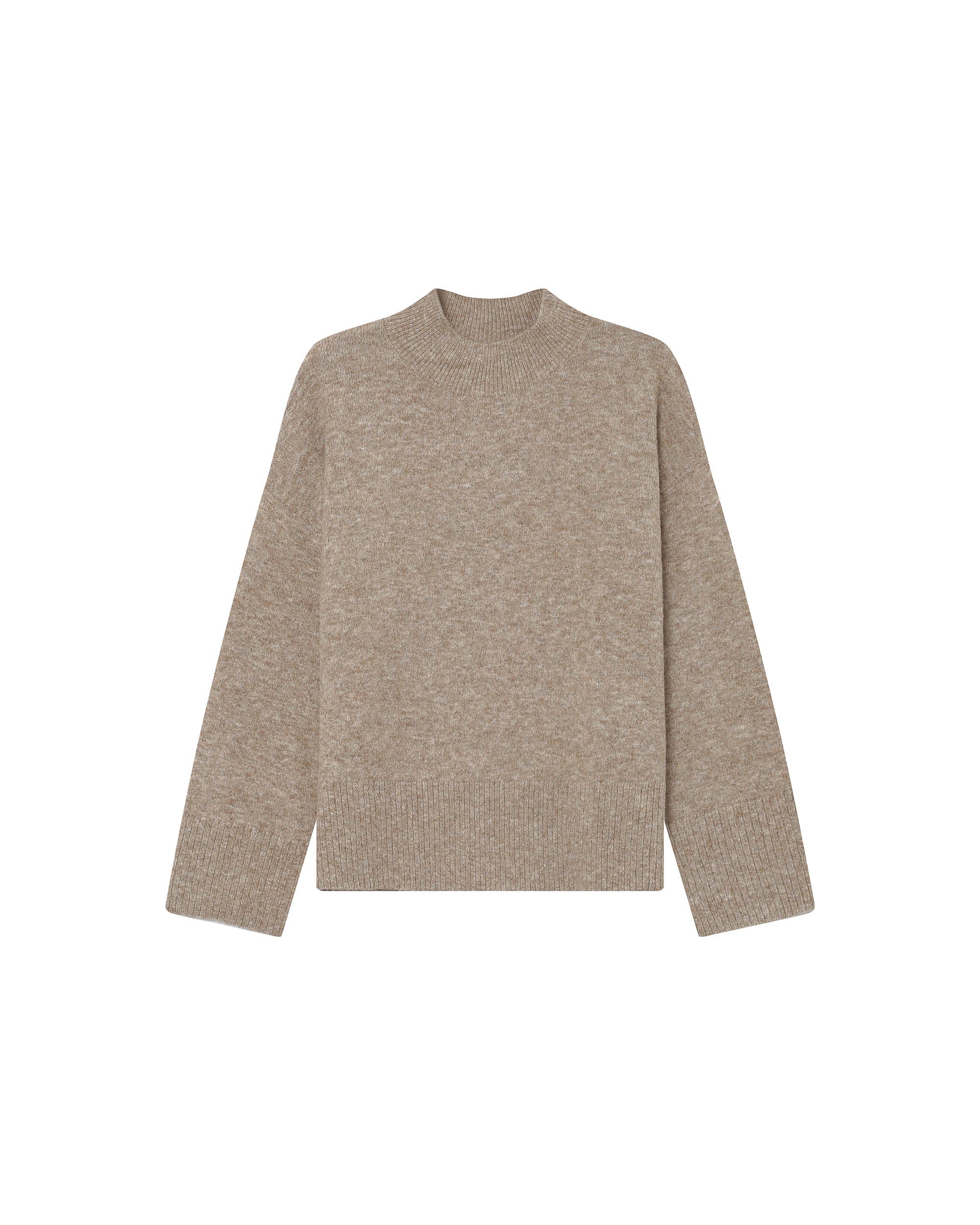 High-Neck Jumper Greige Salty