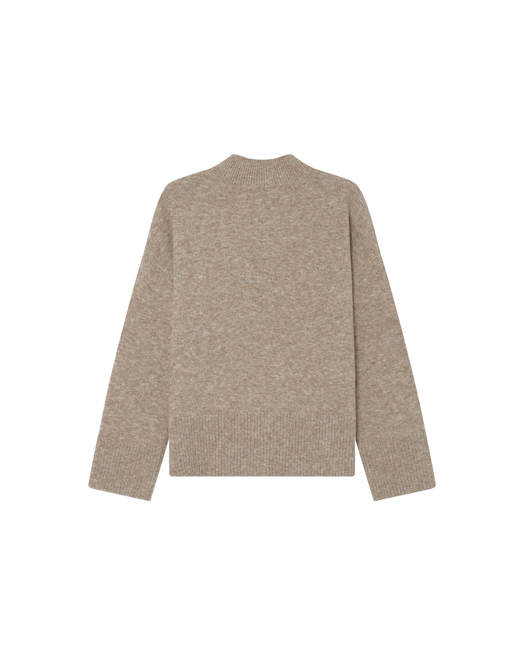High-Neck Jumper Greige Salty