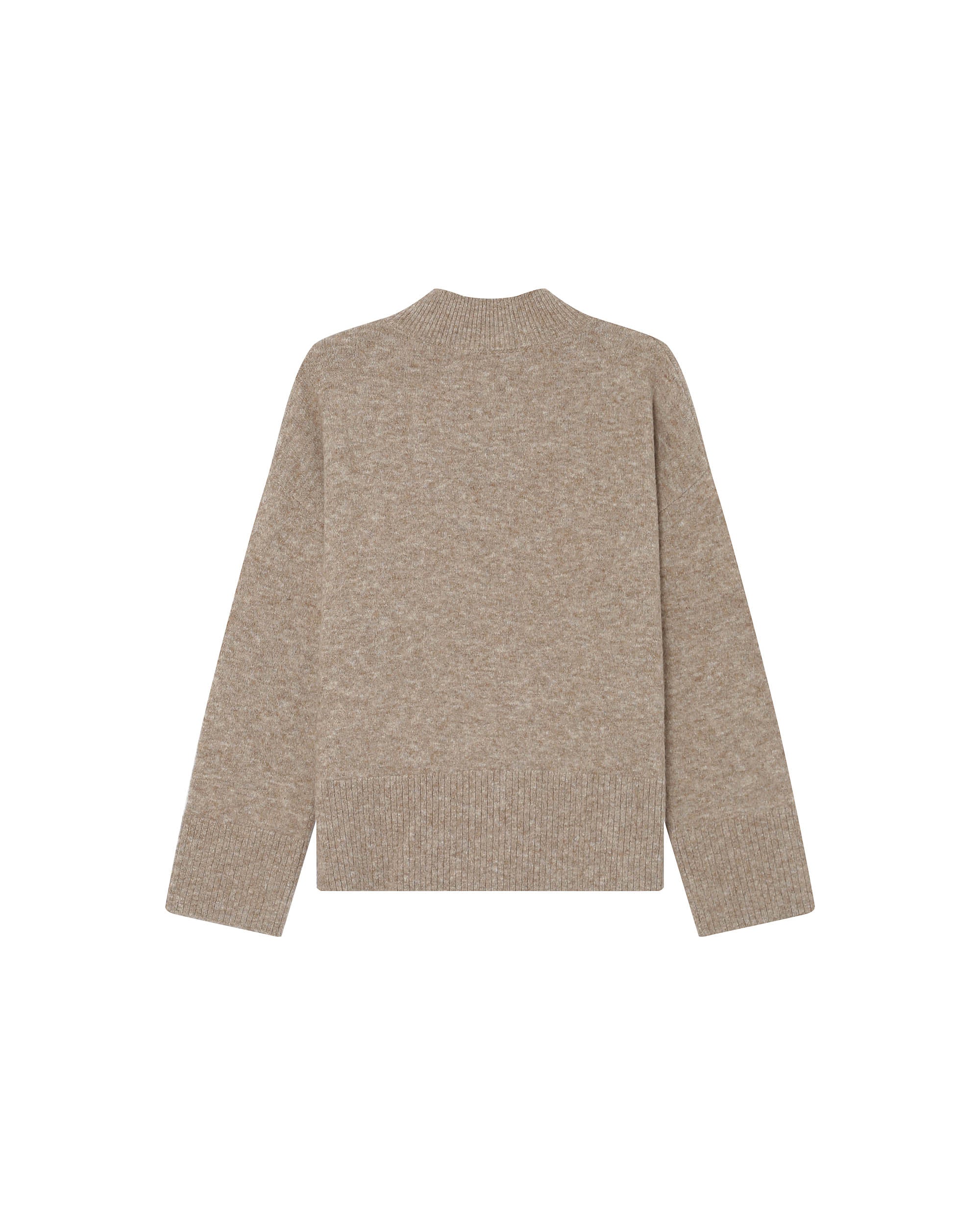 High-Neck Jumper Greige Salty