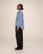 Chemise A Rayures Bleu Fossile Sorbet