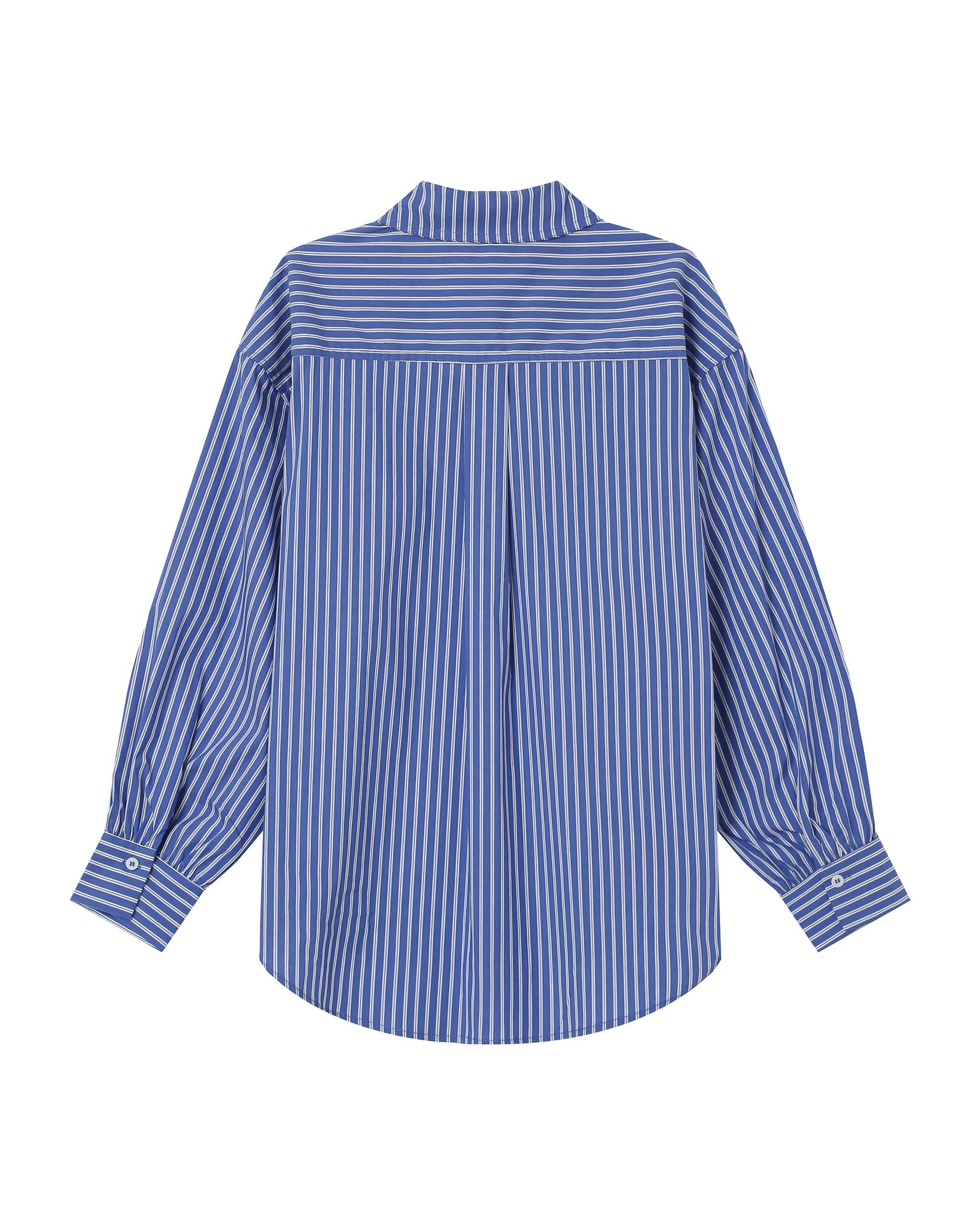 Chemise A Rayures Bleu Fossile Sorbet