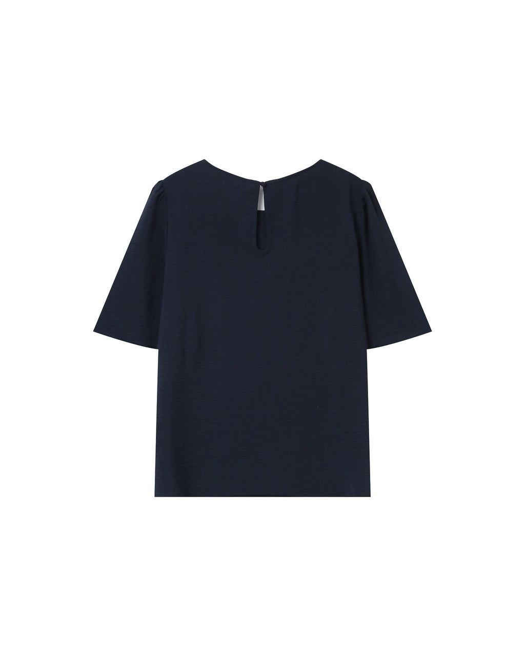 Top Fluide Col Rond Marine Shine