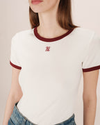 T-Shirt Monogramme G&M Brode Ecru Sany