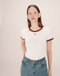 T-Shirt Monogramme G&M Brode Ecru Sany
