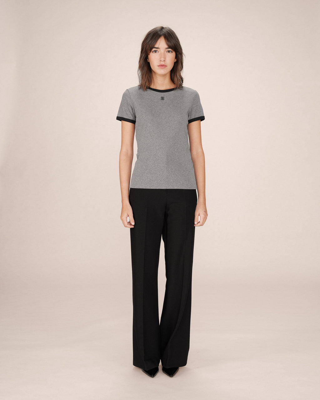 T-Shirt Monogramme G&M Brode Gris Sany