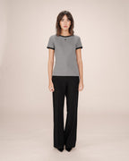 T-Shirt Monogramme G&M Brode Gris Sany