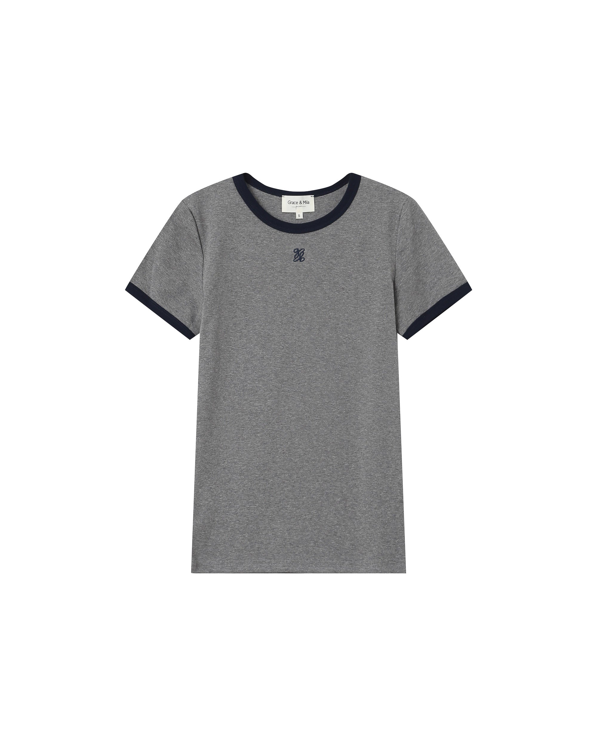 T-Shirt Monogramme G&M Brode Gris Sany