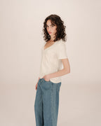 Samory Beige Message T-Shirt