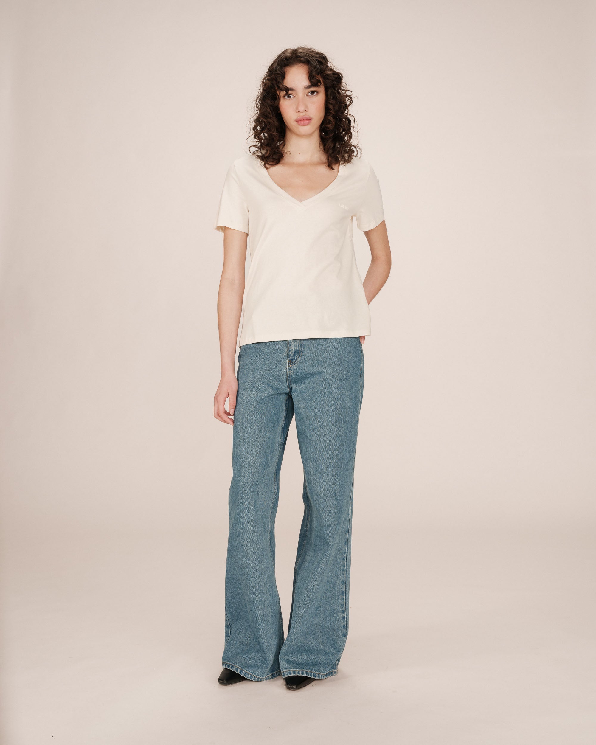 Samory Beige Message T-Shirt