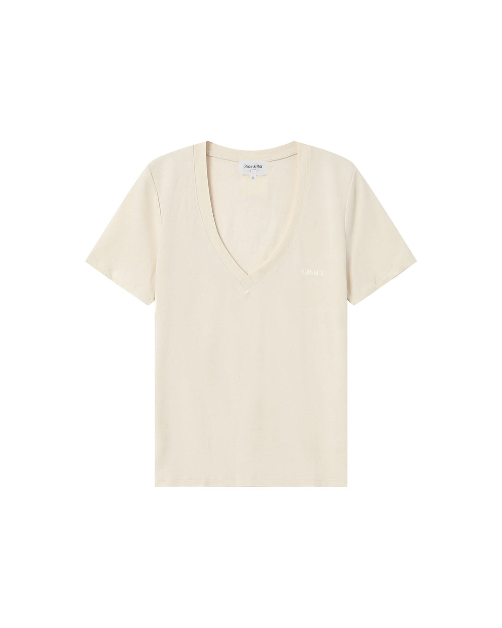 Samory Beige Message T-Shirt