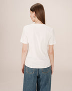 Ivory Slogan T-Shirt Samory