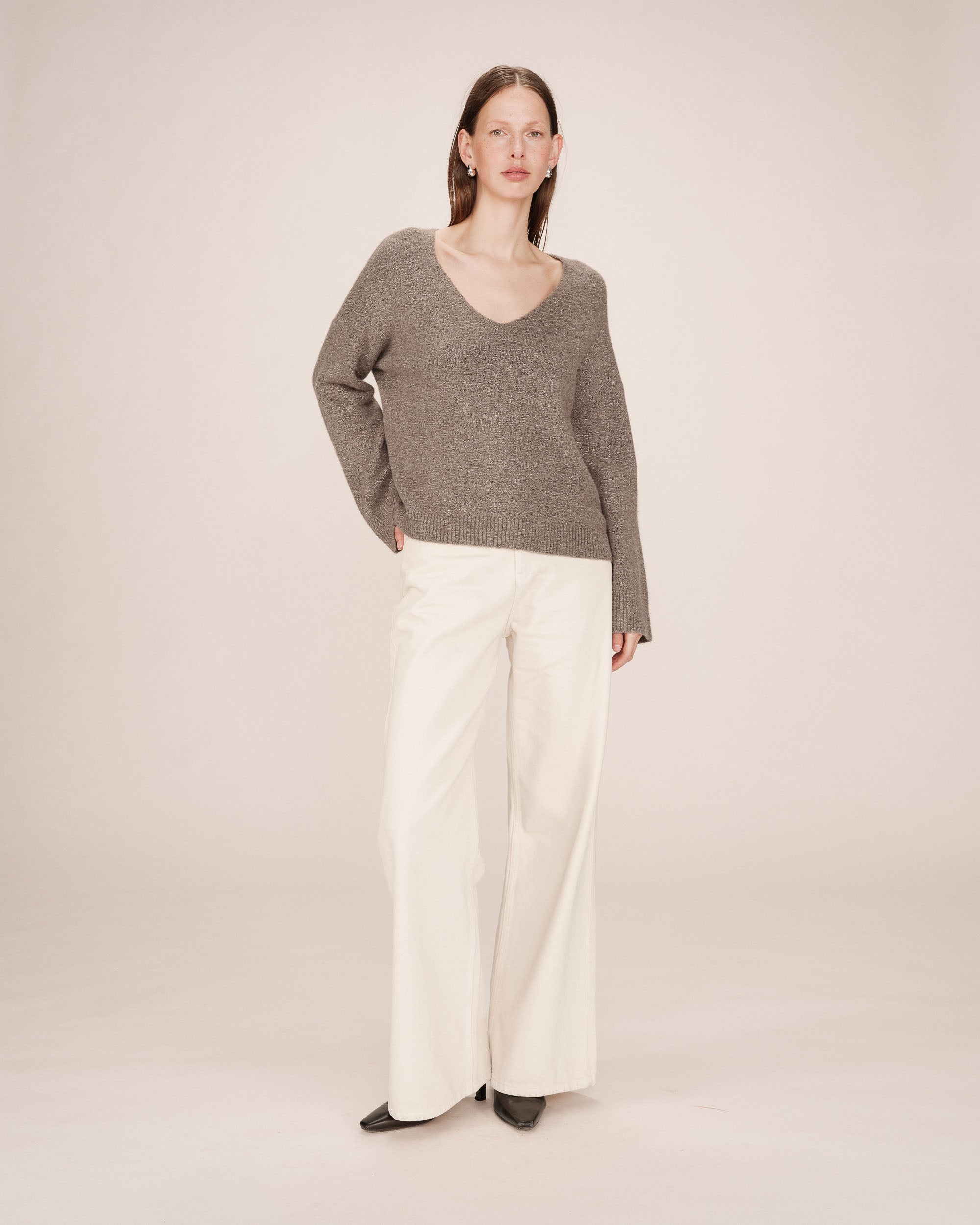 Pull Taupe Salvador
