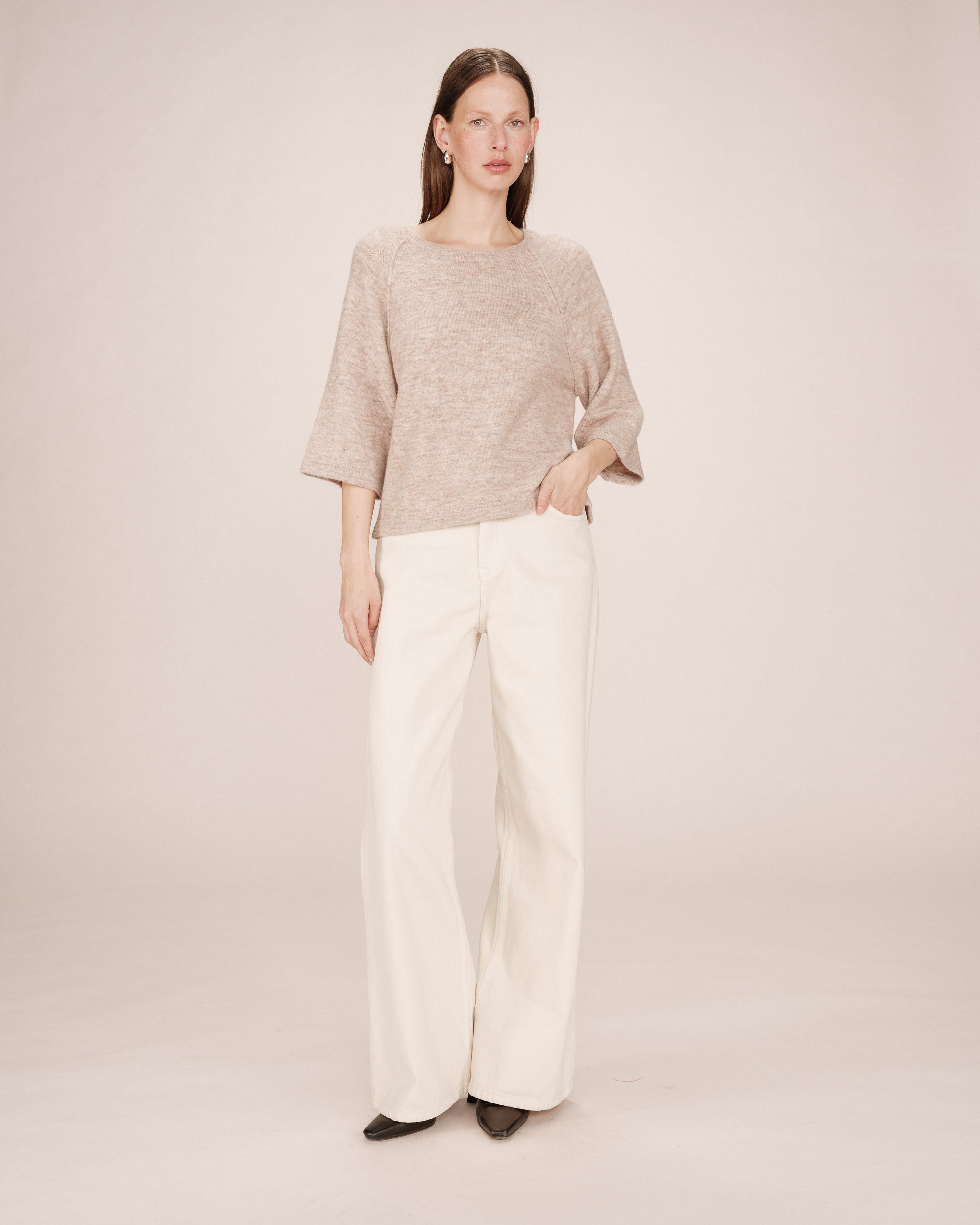 Beige Pink Jumper Sam