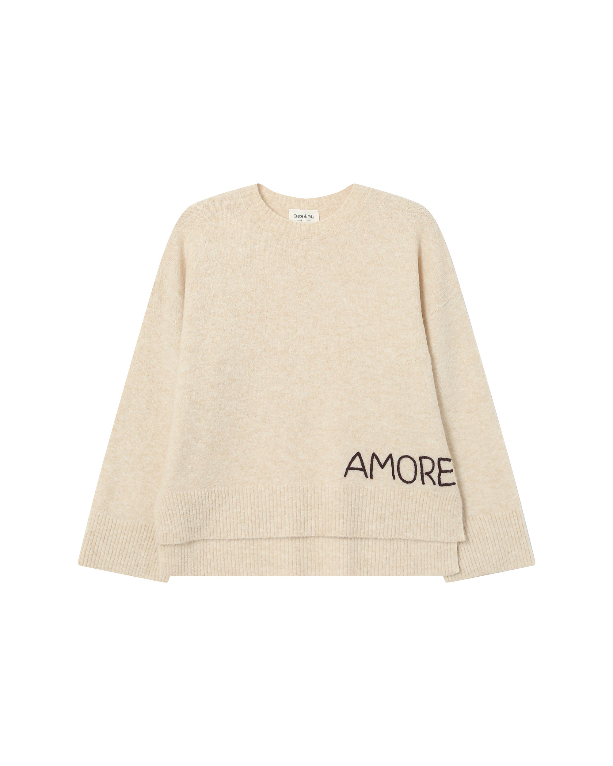 Pull A Message Brode Chocolat Saints