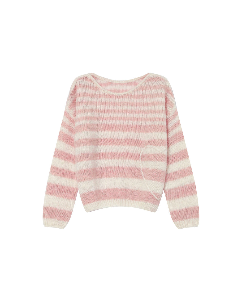 Pull A Rayures Cristal Rose Sand