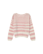 Pull A Rayures Cristal Rose Sand