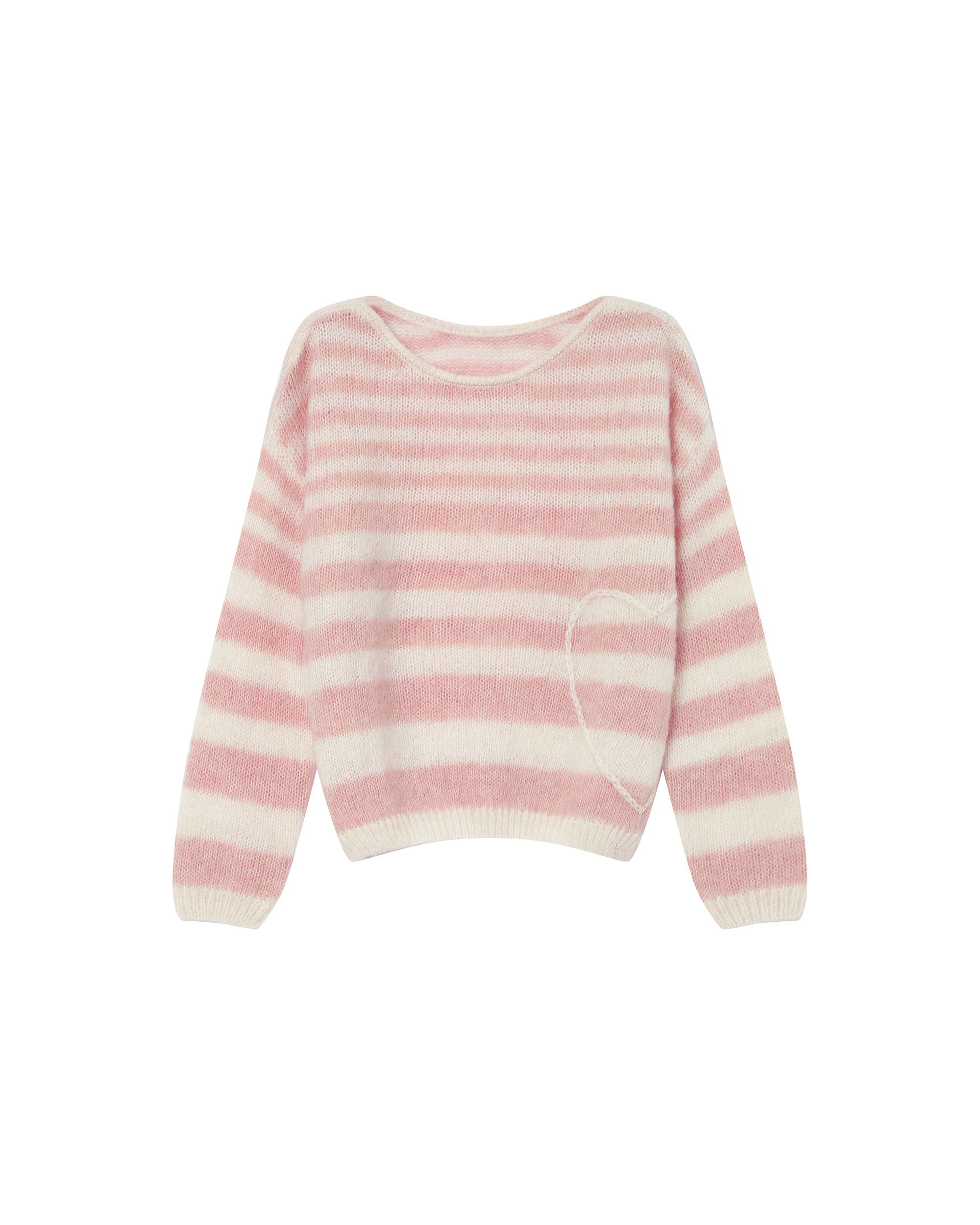 Pull A Rayures Cristal Rose Sand