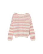 Pull A Rayures Cristal Rose Sand