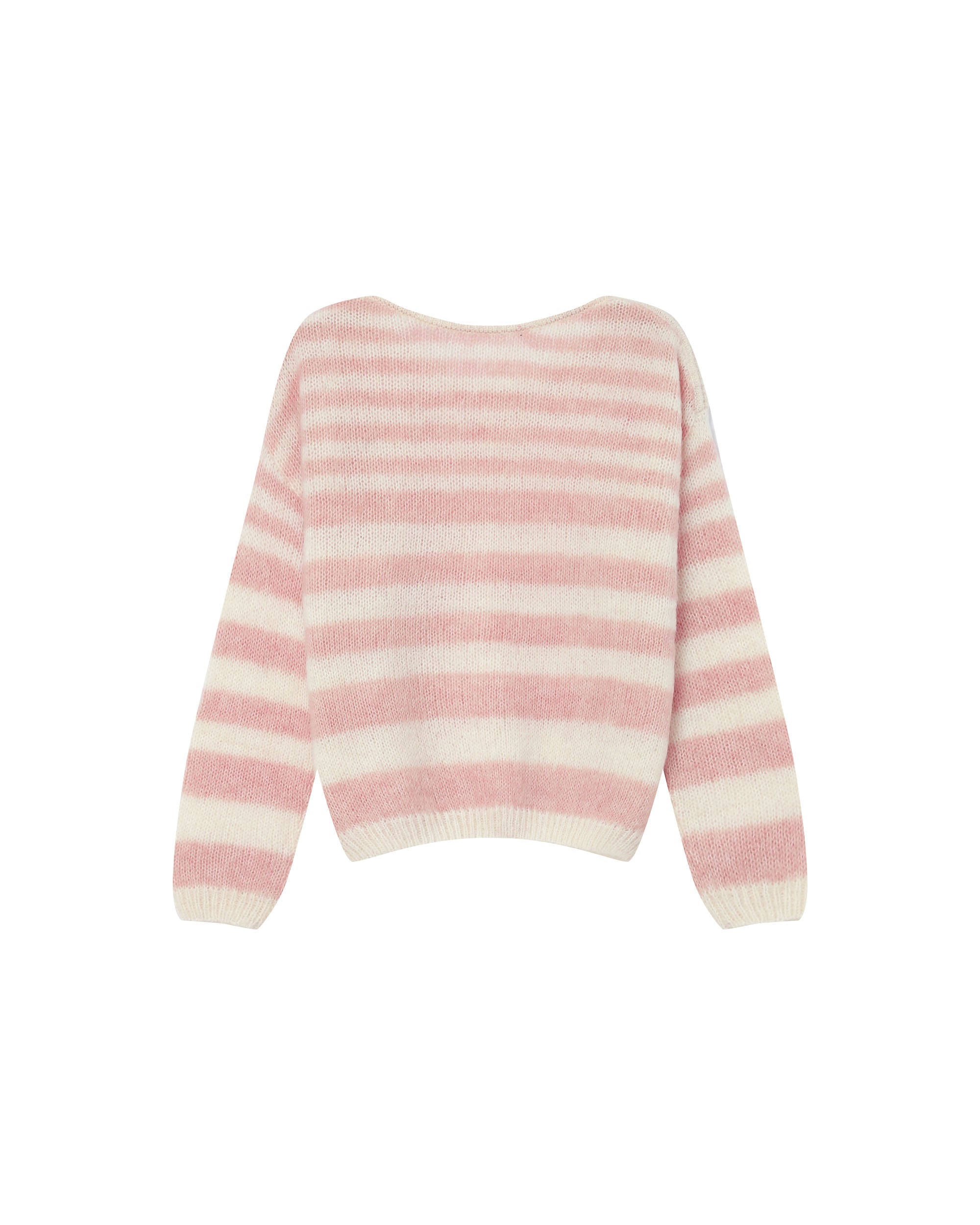 Pull A Rayures Cristal Rose Sand
