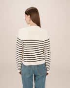 Cardigan Boutonne Ecru Sailor