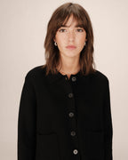 Cardigan Boutonne Noir Sailor